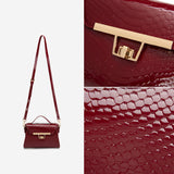 Jackie Kennedy Bag Crocodile Pattern Crossbody Bag Handbag