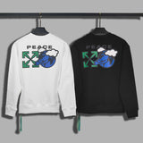 Off White Sweatshirts Long Sleeve round Neck Sweater for Men and Women Autumn and Winter