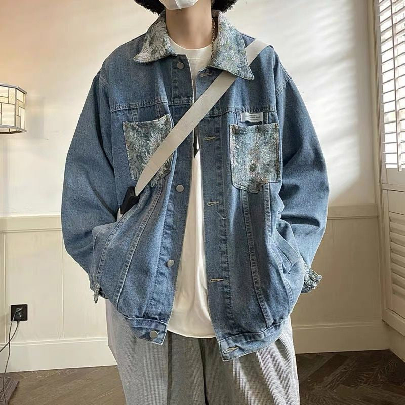 Denim Shirts Denim Jacket Men's Spring and Autumn Loose Jacket