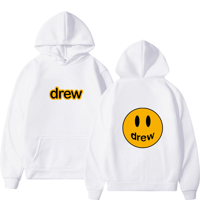 Drippy Hoodies Smiley Face Drew Biber Same Style Sweatershirt