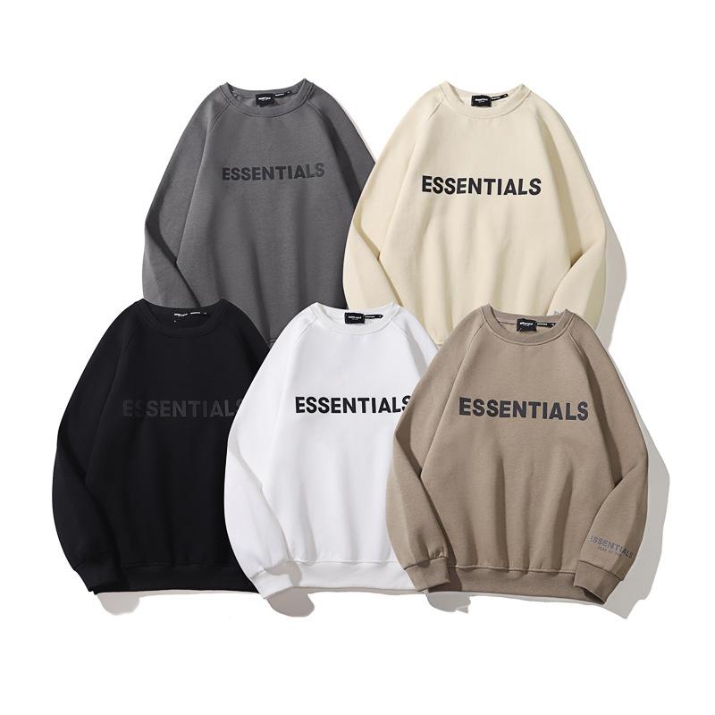 Fog Essentials Sweatshirt Fear Of God Double Line Essentials Chest Letter Men and Women Long Sleeve Crew Neck Sweater Tide