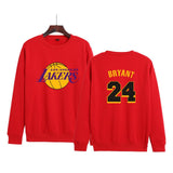 In Memory of Kobe Hoodie Kobe Memorial Clothing Casual Loose Men's and Women's Fleece round Neck Sweater