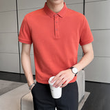 Men Polo Shirts Men's Short-Sleeve Lapel T-shirt