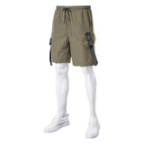 Mens Cargo Shorts Men's Workwear Shorts Cropped Pants Multi-Pocket Cargo Pants