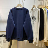 Diana Harvard Sweatshirt Autumn Letter Print round Neck Pullover Long Sleeve Sweater