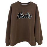 Harvard Sweatshirt Crew Neck Pullover Sweatshirt Female Winter Loose-Fitting Fashion Retro Thickened Warm Coat