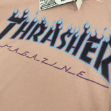 Thrasher T Shirt Niche T-shirt Couple Skateboard Flame T-shirt Summer