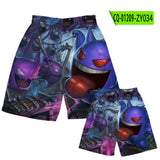 Men and Women Pokemon Pikachu Pant Pokémon Haunter Men's Tether Shorts
