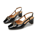 Nude Block Heel Sandals