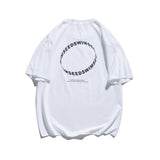 2022 Summer Man Outfits Loose Letter Print T-shirt