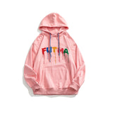 Drippy Hoodies Chest Colorful Letter Hooded Sweater