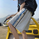 Men Shorts Straight Open Button Side Buckle Pants