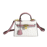 Jackie Kennedy Bag Kelly Bag Ostrich Grain Handbag Shoulder Crossbody Bag