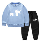 Children Pokemon Pikachu Hoodie & Pant Set Two-Piece Cotton Sweater Set