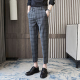 Men Trousers Casual Cropped Pants