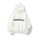 Fog Fear Of God Essentials Hoodie Tops Autumn and Winter Double Line ThreeDimensional Letter Print Sweatshirt Hoodie Men and Women FleeceLined Fear Of God