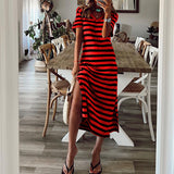 Women Dress Summer Loose Printed Skirt Dress