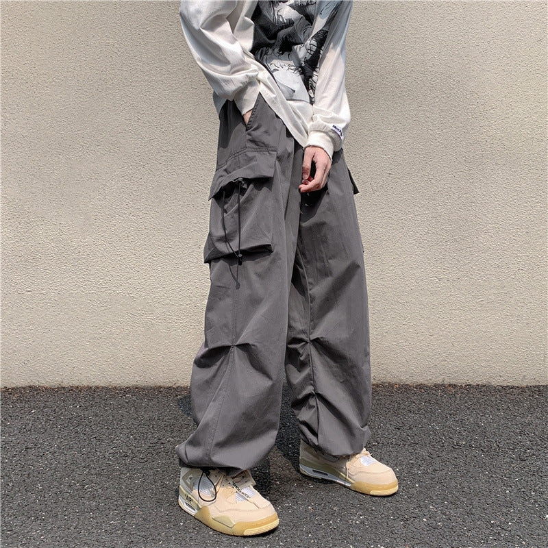 Men Cargo Pants Workwear Casual Trousers Men's Spring and Autumn Loose Straight