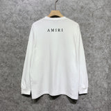 Amiri Long Sleeve T-shirt Trendy Brand Long Sleeve T-shirt Shirt