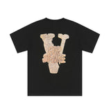 Pop Smoke Vlone King of New York T Shirt Palm Necklace Big V Printed T-shirt