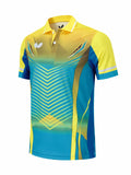 Cricket T Shirt Table Tennis Wear Men's and Women's Tops Quick-Drying Lapel T-shirt Ball Uniform
