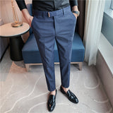 Men Trousers Casual Suit Pants