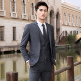 Seersucker Suit Suit Slim Fit Two-Piece Suit