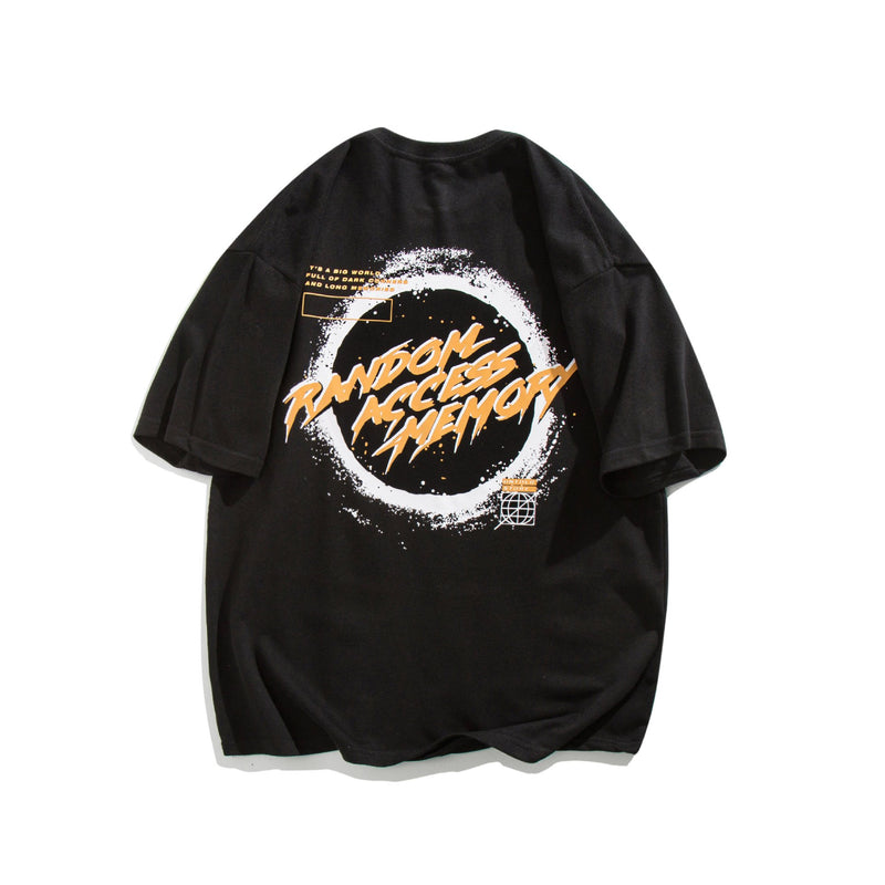 Men T Shirt Summer Casual Tops Men's Clothes Summer Wear Vintage Men's round Neck Short Sleeve Casual Loose Printed T-shirt