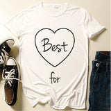 Friends Joey T Shirt Letter Love Pattern Printed Short Sleeve T-shirt