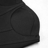 Emily Ratajkowski Dress Pleated Skirt Trailing Tube Top Dress