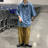 Denim Shirts Summer Denim Shirt Men's Loose Casual Mouth Shirt Coat