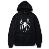 Men Spider Hoodie Spider-Man Pattern Printed Fleece Hoodie