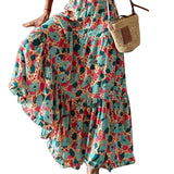 Women Bohemian Dress Spring Summer Women's Wear Printed Loose Dress