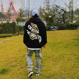 Rrr123 Hoodie Python Retro Loose Hooded Sweater for Men and Women