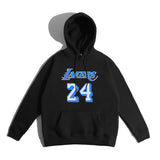 In Memory of Kobe Hoodie Kobe No. 23 24 Printed Fleece Hoodie plus Size Heavy Weight
