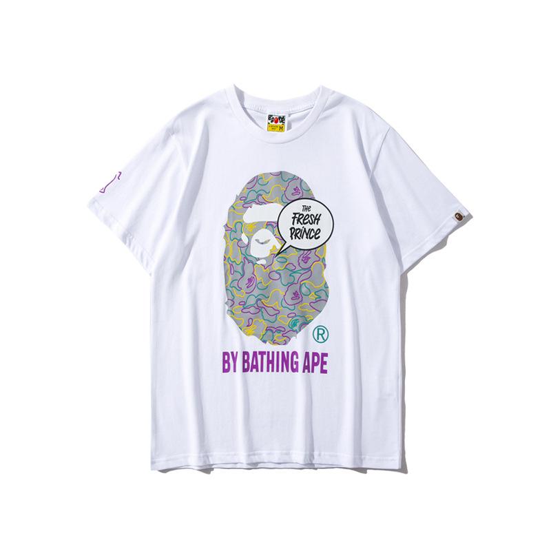 Shark Print T Shirt Summer Printed Short Sleeve T-shirt