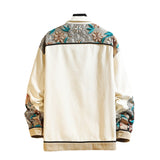 Men's Shirts Spring and Autumn Embroidered Workwear Jacket