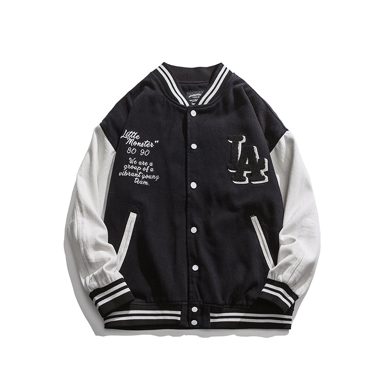 Letterman Jacket Outfit Senior Jackets Varsity Baseball Coat Men's Spring Loose Casual Jacket Men's