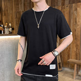 Men Short Sleeve T-Shirt plus Size Short Sleeve T-shirt Loose T-shirt