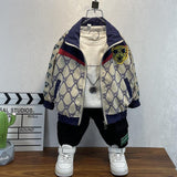 Toddler Boys Jackets Boys' Coat Spring and Autumn Children's Baseball Uniform
