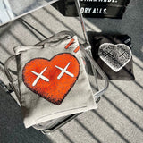 Human Made Hoodie Love Pattern Velvet Padded Hooded Sweatshirt