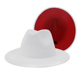 Walter White Fedora Woolen Hat Double-Sided Felt Hat Autumn Winter Retro Fedora Hat