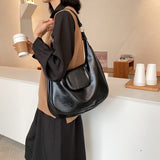 The Teacher Tote Women's Bag Simple Textured Vintage Tote Bag Large Capacity Shoulder Bag