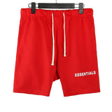 Fog Essentials Shorts Fashion Brand Fog Double Line Essentials High Street Sports Fifth Pants Men and Women Couple Fear Of God Shorts