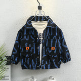 Toddler Boys Jackets Boys Autumn Clothing Denim Suit Two Pieces