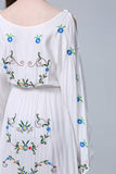 Women Dresses Embroidered V-neck Dress
