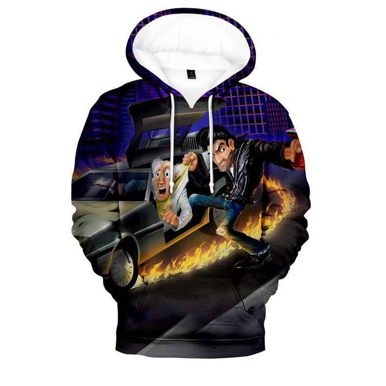 Back to the Future Costume 3D Digital Printing Hoodie Sweater