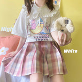 Gothic Lolita Harajuku Style Clothing Sleep Bear Print Cute Preppy Style T-shirt