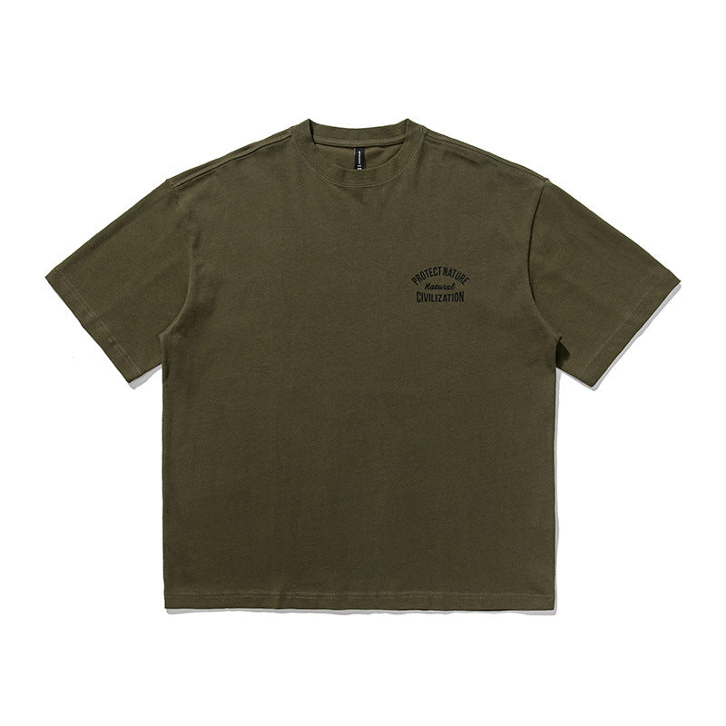 2022 Summer Man Outfits Printed Short Sleeve