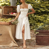 Bella Hadid Dress French Dress Summer Floral Dress